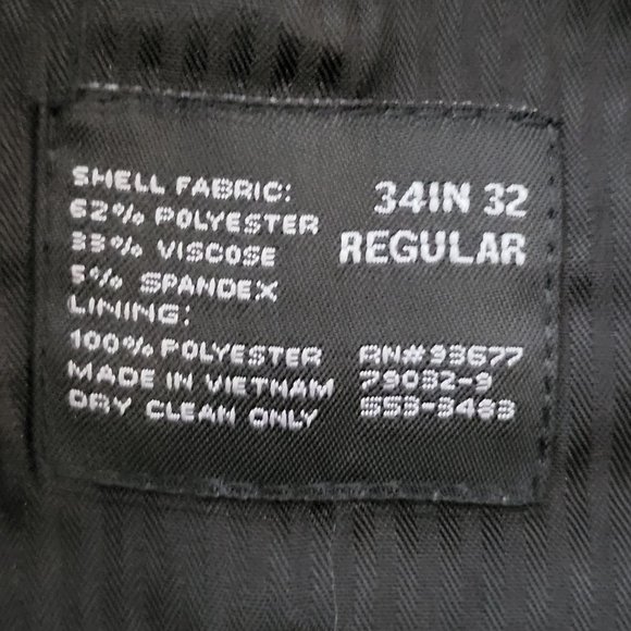 J. Ferrar Men's Gray Dress Pants Size 34/32 Regular Neutral Office Career Formal - Picture 3 of 8